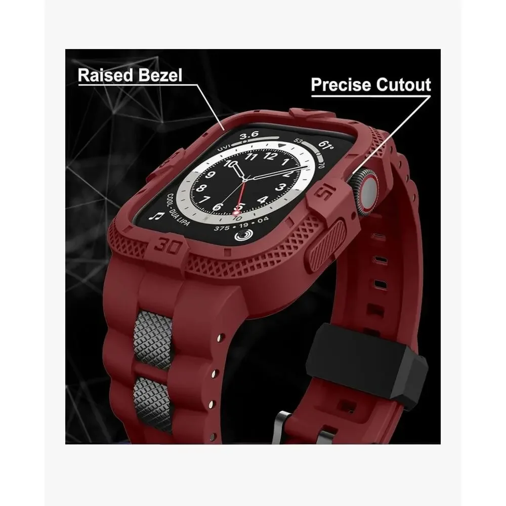 Bands‎ Compatible for Apple Watch with Protective Case for Watch